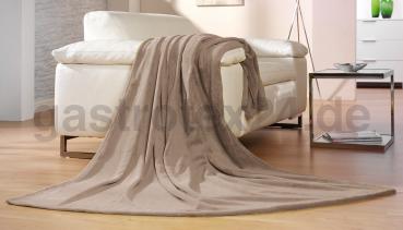 Mikrofaserdecke Memphis Premium taupe